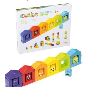 Cubika Montessori colorful Emotion building blocks
